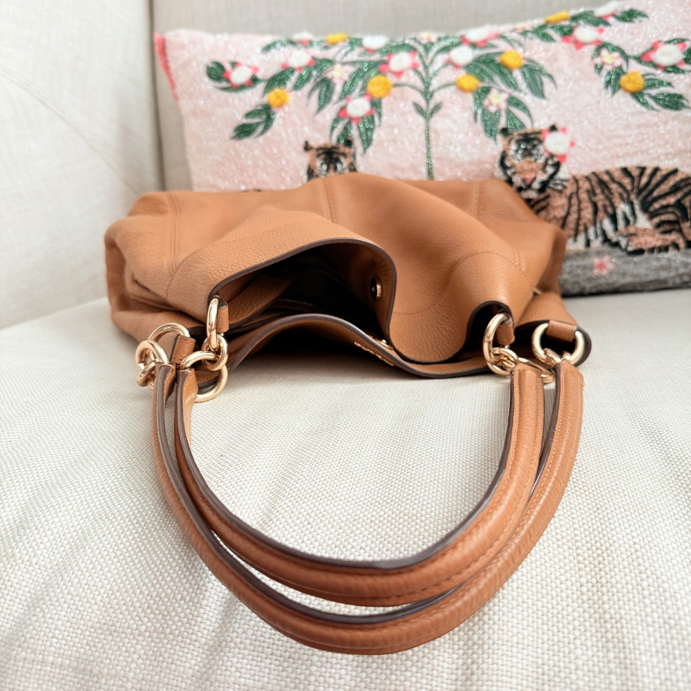 Coach Caramel Leather Shoulder Bag - Picture 11 of 12